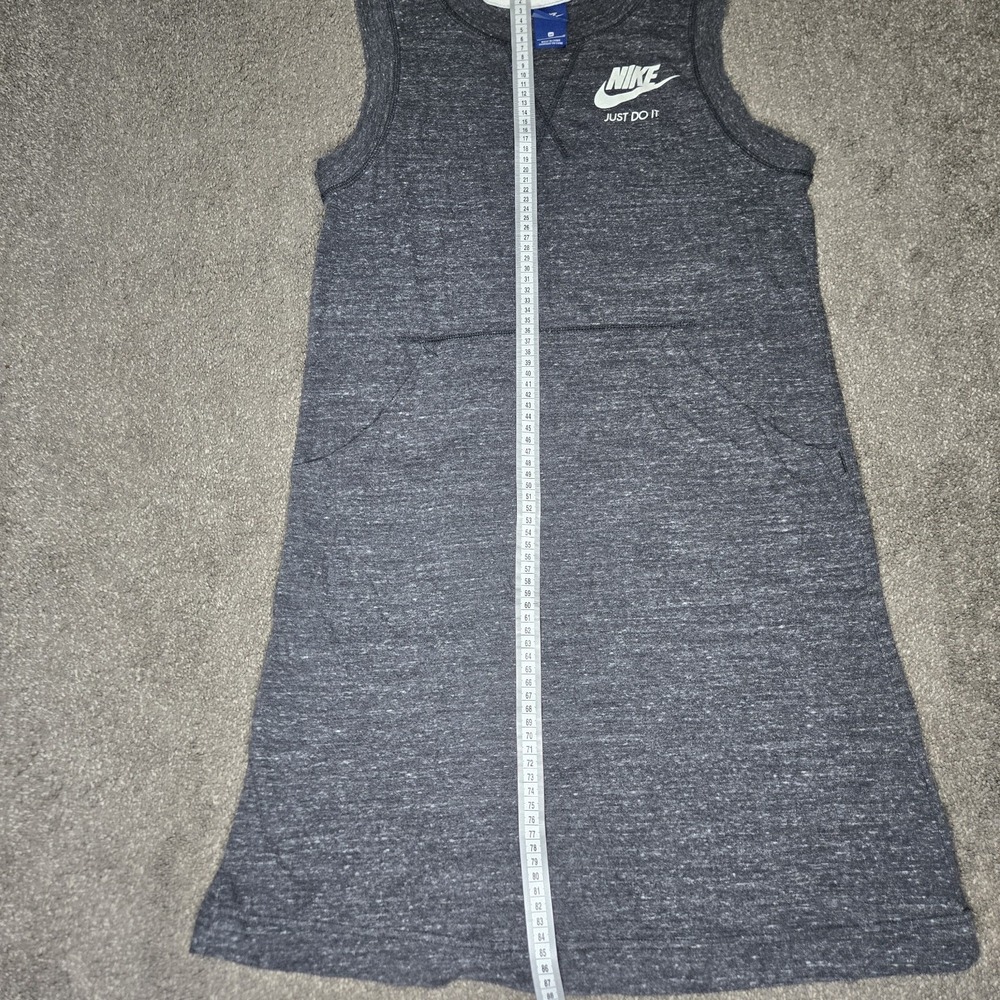 Vintage Nike JUST DO IT Size Small Black Fleece Dress Jumper Jersey